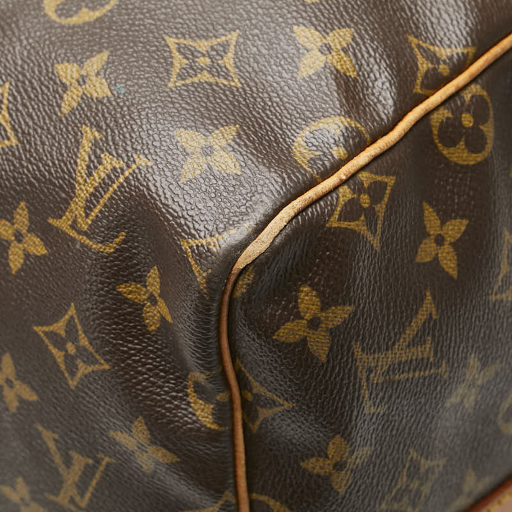 Louis Vuitton Bag Monogram Brown Boston Keepall Leather Bandouliere - Picture 7 of 9